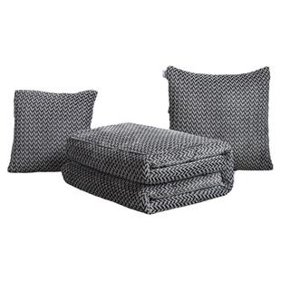 北欧抱枕被两用加厚塔芙绒保暖汽车靠垫二合一毛毯办公室午睡盖毯