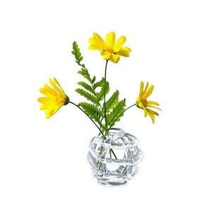 手工玻璃球剑山插花器花留花插创意插花工具鲜花固定禅意桌面摆件