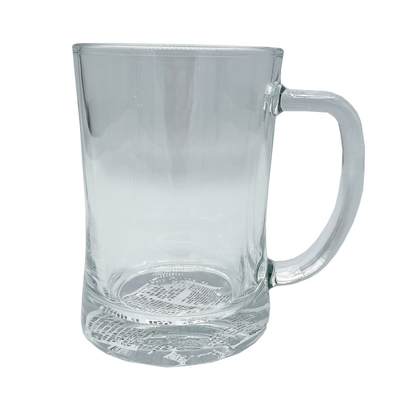 包邮 宜家代购 600ml透明啤酒杯玻璃杯ins风手柄扎啤杯大容量水杯