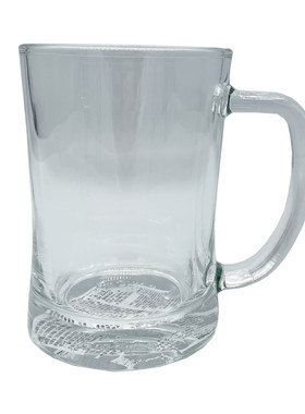 宜家代购600ml带盖手柄啤酒杯