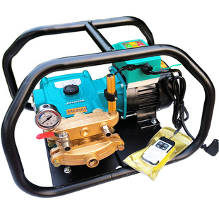 精德48v60v72v直流电动高压打药机电瓶车关枪停机柱塞清洗机3缸泵