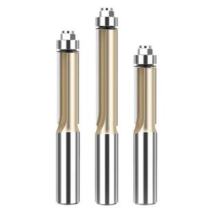 沪豪双轴承木工修边刀加长双刃直刀修边机刀头大全锣机雕刻机刀具