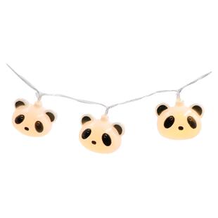 可爱卡通熊猫灯串独角兽小马清新装饰灯室内房间橱窗LED小彩闪灯