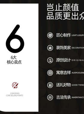 全黄铜兰花摆件铜器工艺品新中式现代客厅玄关壁龛软装竖高装饰