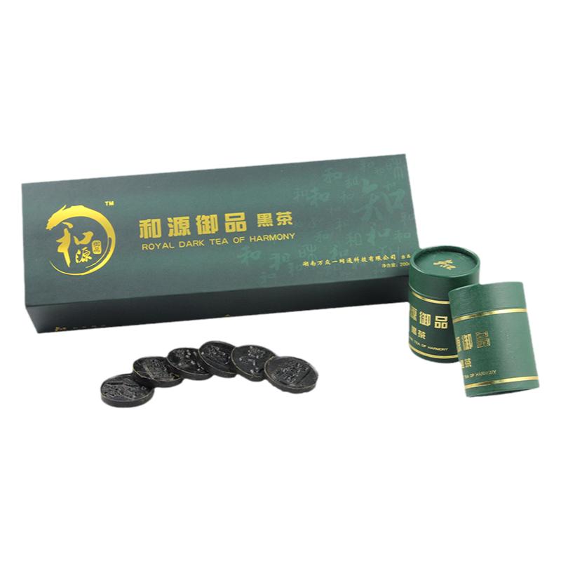 和源御品渠江薄片知小币黑茶礼盒