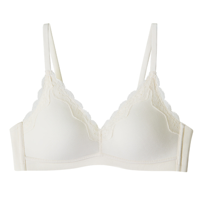 红豆内衣女Nice棉无钢圈蕾丝文胸性感小胸聚拢2026春新款纯棉胸罩