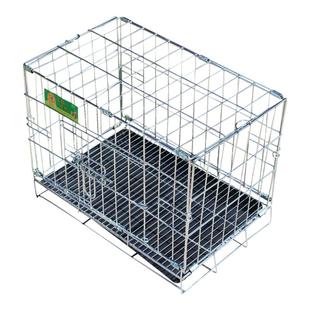 乐佳宠物笼子镀铬折叠狗笼中小型犬猫咪室内加粗兔笼狗狗专用笼