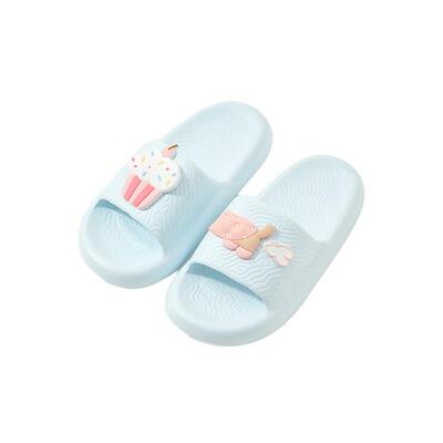 三福拖鞋女款小狗可爱踩屎感家居室内浴室洗澡eva防滑防臭凉拖鞋