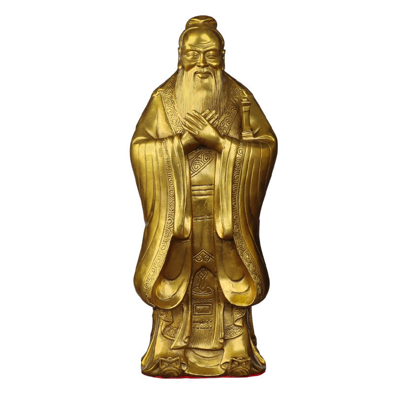 孔子像摆件铜有纪念意义的礼物送