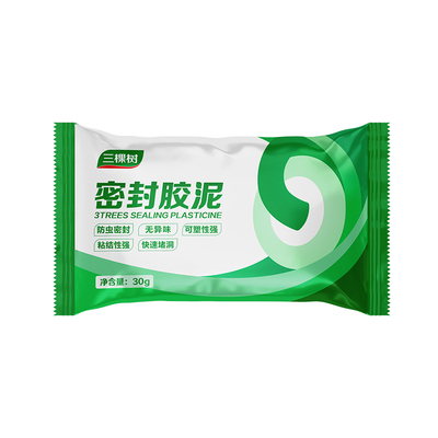三棵树白色密封胶泥防水堵洞