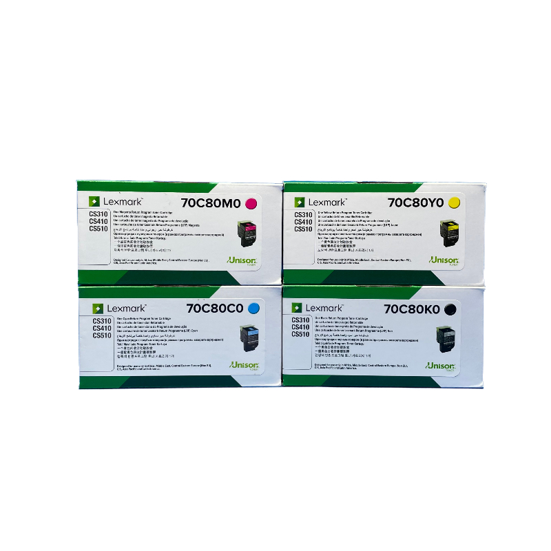 原装Lexmark利盟CS310 粉盒CS410 CS510 dn打印机墨粉70C80K0黑色