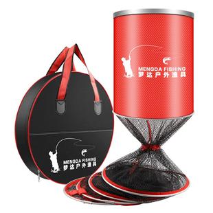鱼护网包渔户渔护装鱼袋小型钓鱼装备鱼网兜加厚速干涂胶防挂黑坑