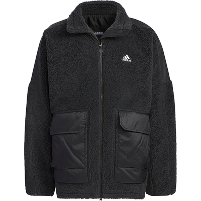 Adidas/阿迪达斯正品新款男女仿羊羔绒运动夹克外套IK7341
