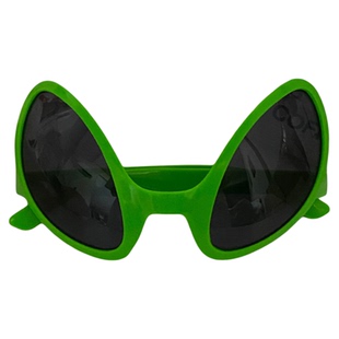 网红于谦同款绿色搞怪沙雕外星人眼镜土酷少女蹦迪造型墨镜BH134