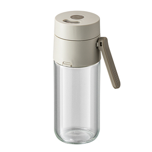 物鸣定量盐罐调料盒玻璃厨房调料罐防潮密封调味罐控盐分装瓶盐瓶