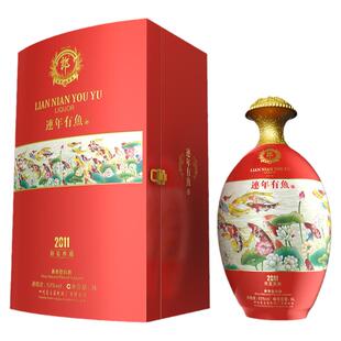 [连年有鱼3L]郎酒 连年有鱼 53度酱香型白酒3L盒装 收藏纪念摆柜