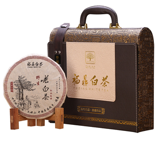 年货节礼盒送礼亲戚福鼎白茶礼盒装老寿眉贡眉陈年老白茶饼357g