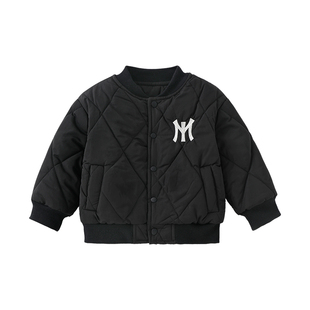 宝宝棉服婴儿加绒外套男童棒球服女童秋冬款上衣儿童加厚开衫冬装