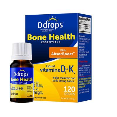 【D3+K2】Ddrops成人维生素D3+K2
