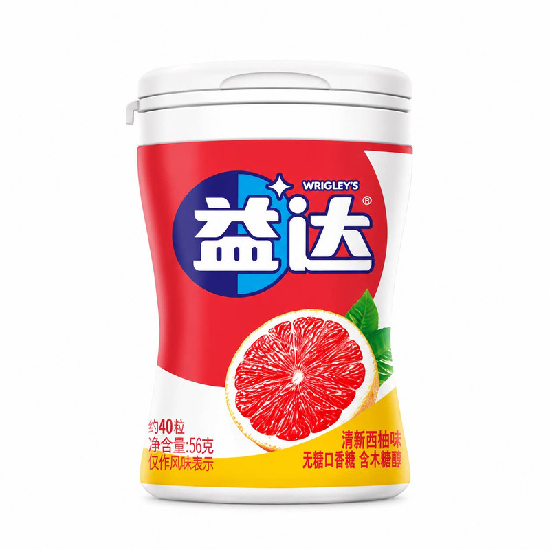 益达口香糖无糖木糖醇40粒瓶装