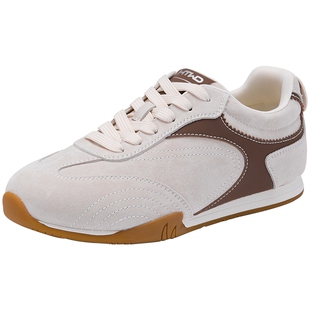 热风运动休闲鞋女款2026年春季新款百搭德训鞋阿甘慢跑鞋轻便女鞋