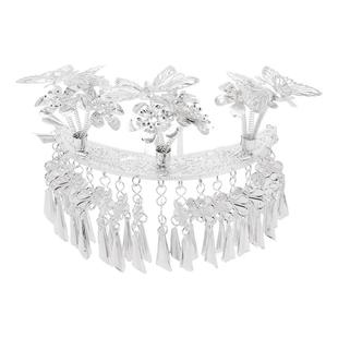 苗族贵州少数民族苗银发簪头饰女民族风舞蹈古装簪子发饰苗疆配饰