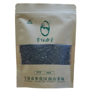 奉化曲毫特二级袋装100g散茶宁波绿茶2025年春茶办公口粮茶