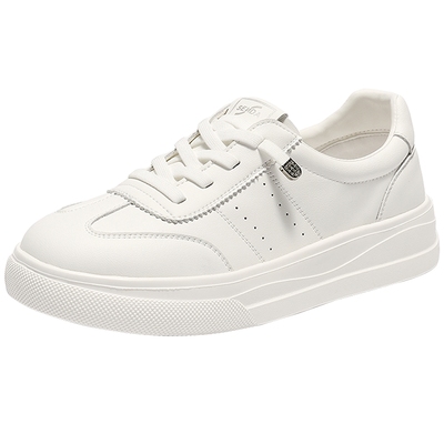 森达百搭小白鞋女商场同款