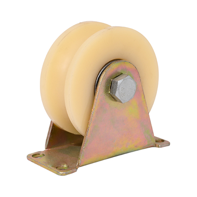 尼龙V型轨道轮U型槽轮推拉大门塑料滑轮移动行车钢丝绳起重导向轮