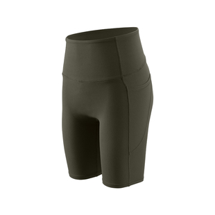 大码胖MM运动短裤女跑步骑行健身服提臀收腰紧身抑菌瑜伽四分裤