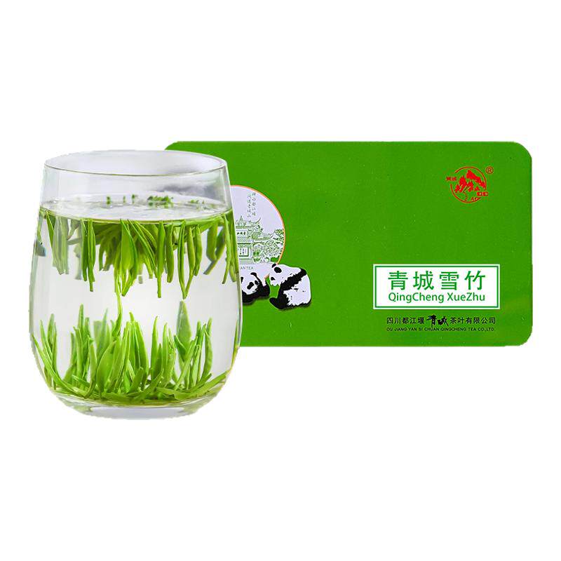 2026新年茶礼新茶四川特产茶叶绿茶青城山雪竹散装125g