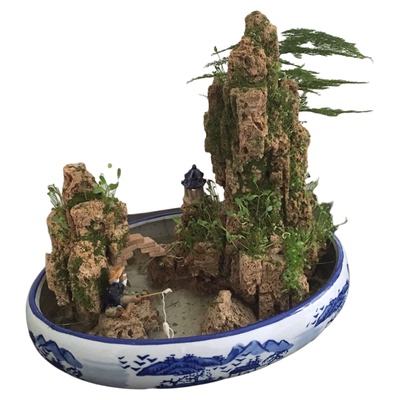 天然摆件客厅办公室景观吸水石