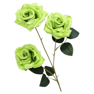 婚庆绿色仿真花插花叶材配叶假树叶橄榄叶花材绿植装饰尤加利叶子