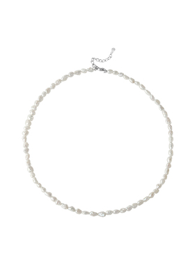 TRK极光天然淡水客旭keshi珍珠项链女S925银小众设计感简约锁骨链