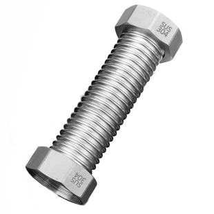 1.5寸304不锈钢波纹管DN40工程专用高压管防爆冷热水管金属螺纹管