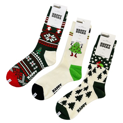 瑞典潮牌Happysocks圣诞袜情侣袜