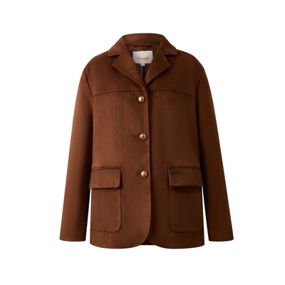 ELAND仿皮皮衣女通勤外套