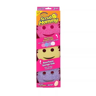 【自营】Scrub daddy三只装海绵擦双面魔力擦洗碗神器清洁笑脸擦