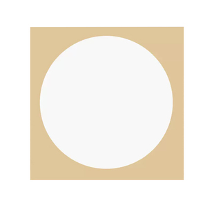 庆学堂加厚国画卡纸生宣宣纸卡纸熟宣工笔画书法专用纸初学者儿童水彩画绘画毛笔字练习圆形镜片免装裱作品纸