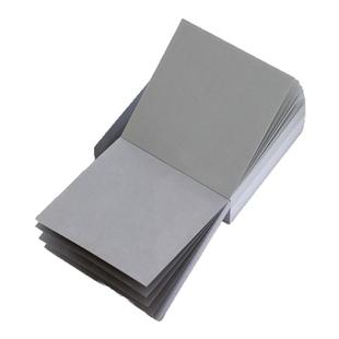 简约无粘性灰白三色便签纸 错题素材牛皮纸方砖高颜值便签本300张