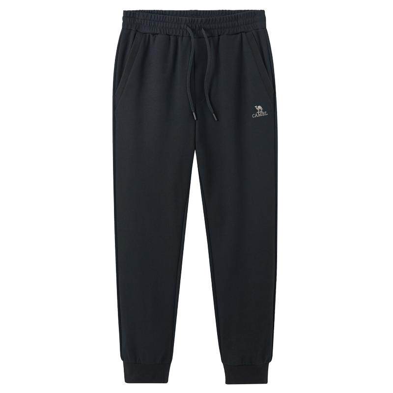 骆驼男装户外春秋新款棉感男士针织休闲运动长裤简约舒适百搭裤子