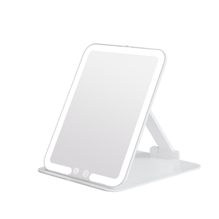 媚彩折叠化妆镜带灯led便携梳妆镜台式桌面手持旅行镜子生日礼物