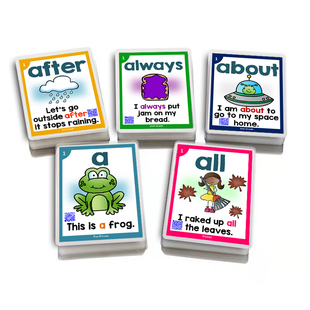 高频词220sightwords英语单词视觉句子卡片小学幼儿趣味练习教具