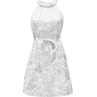 【ONLY奥莱】春夏新款时尚潮流短款挂脖系带收腰连衣裙女