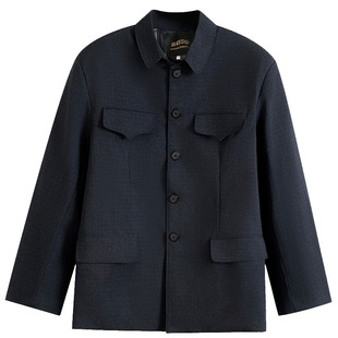 中山装男加厚保暖加棉棉衣外套秋冬中老年爸爸爷爷中山服轻薄棉服