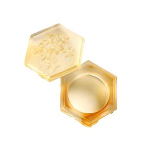 合三舍 繁花六角琉璃墨盒 不易干墨带盖砚台文房四宝保湿墨池书法国画适用古法手工可盛墨水晶小砚池掭笔墨海