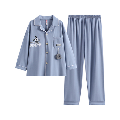 芬腾男童睡衣春季纯棉长袖套装