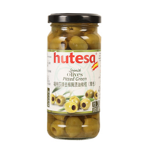 西班牙进口福特莎去核青橄榄230g 家用披萨食材马天尼橄榄鸡尾酒
