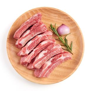 散养黑猪精肋排2/8斤中段肉多无脊骨无软骨红烧排骨生鲜冷冻猪肉