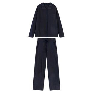 【董生活同款】AlmondRocks轻暖绒开衫半边绒家居服女秋冬睡衣女